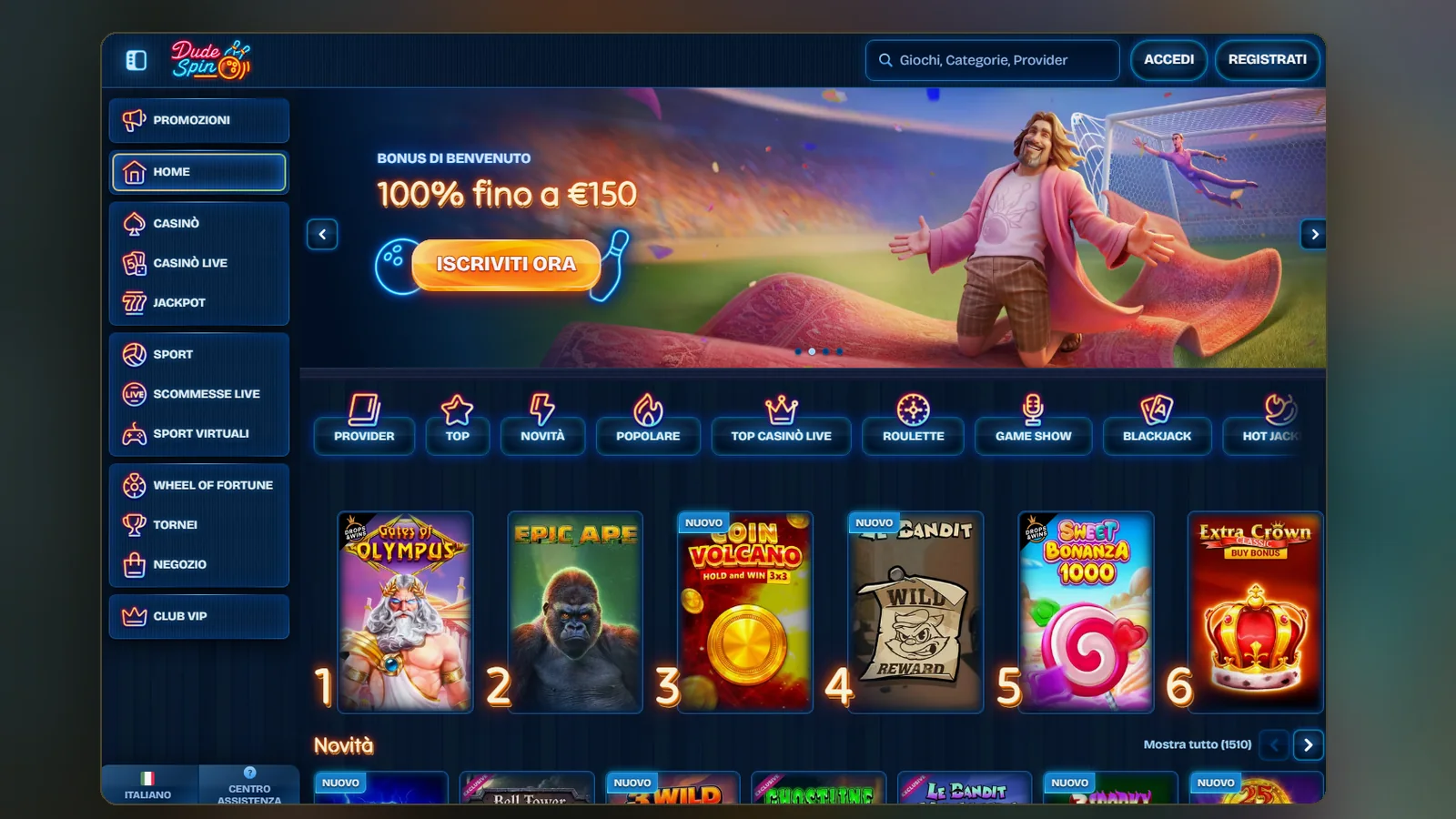 Dudespin scommesse